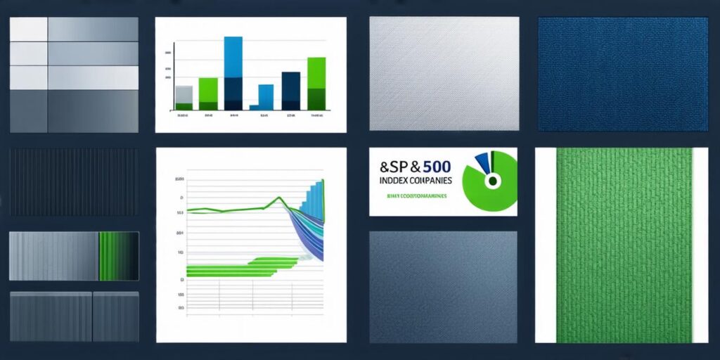 Which companies are included in the S&P 500 index?