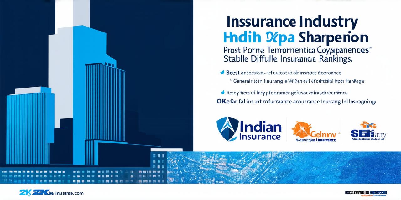 Top general insurance companies in India and their rankings