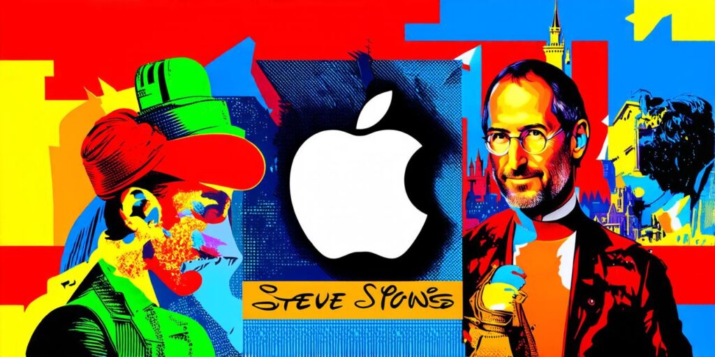 Which Disney-associated company was co-founded by Steve Jobs